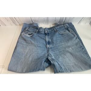 VTG Levi 550 Jeans Men's 42x30 Vtg Relaxed Fit Paper Tag Blue Light Wash